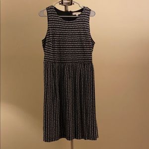 LOFT black and white tank dress